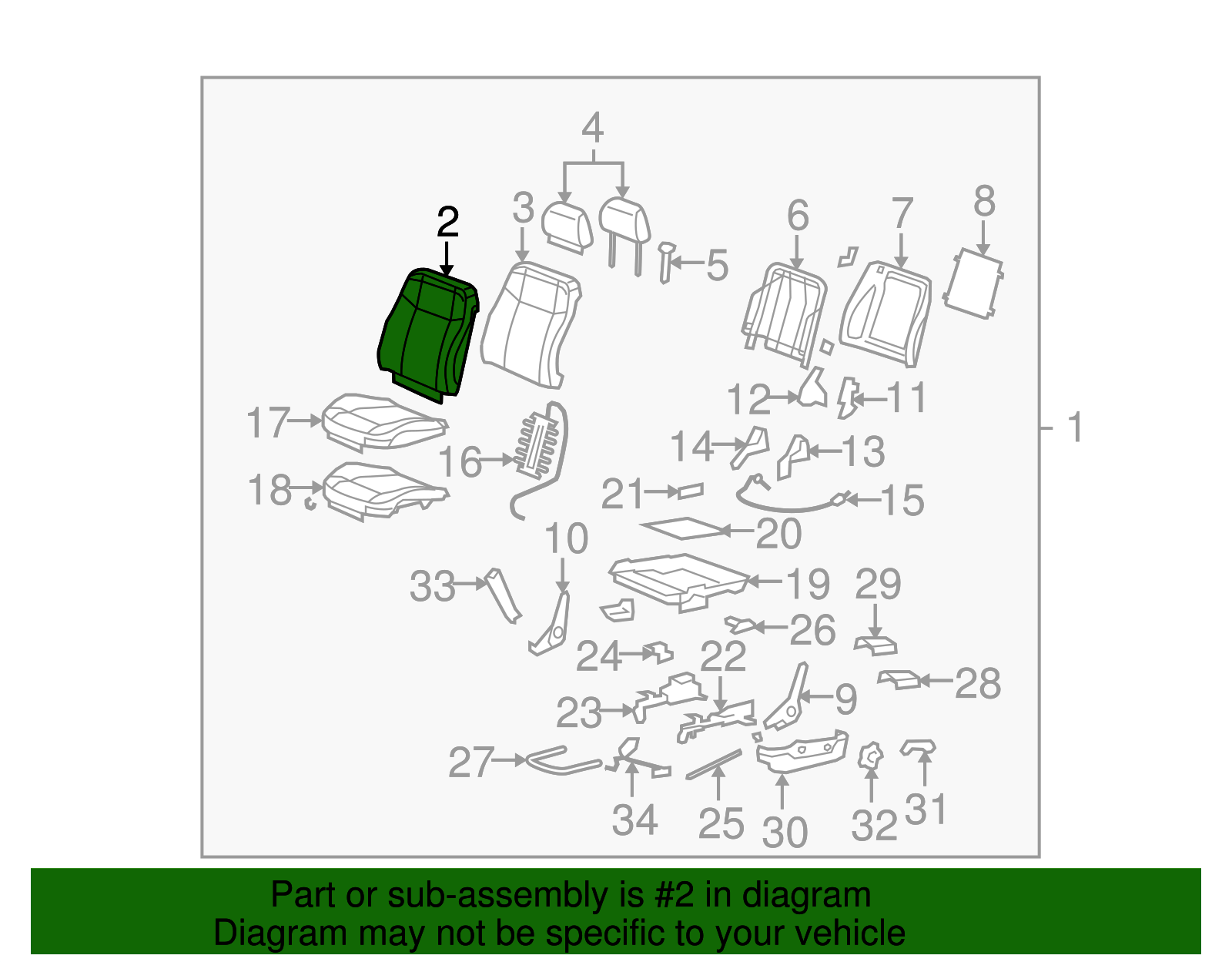 Cover, D/Seat Black - GM (10399308)