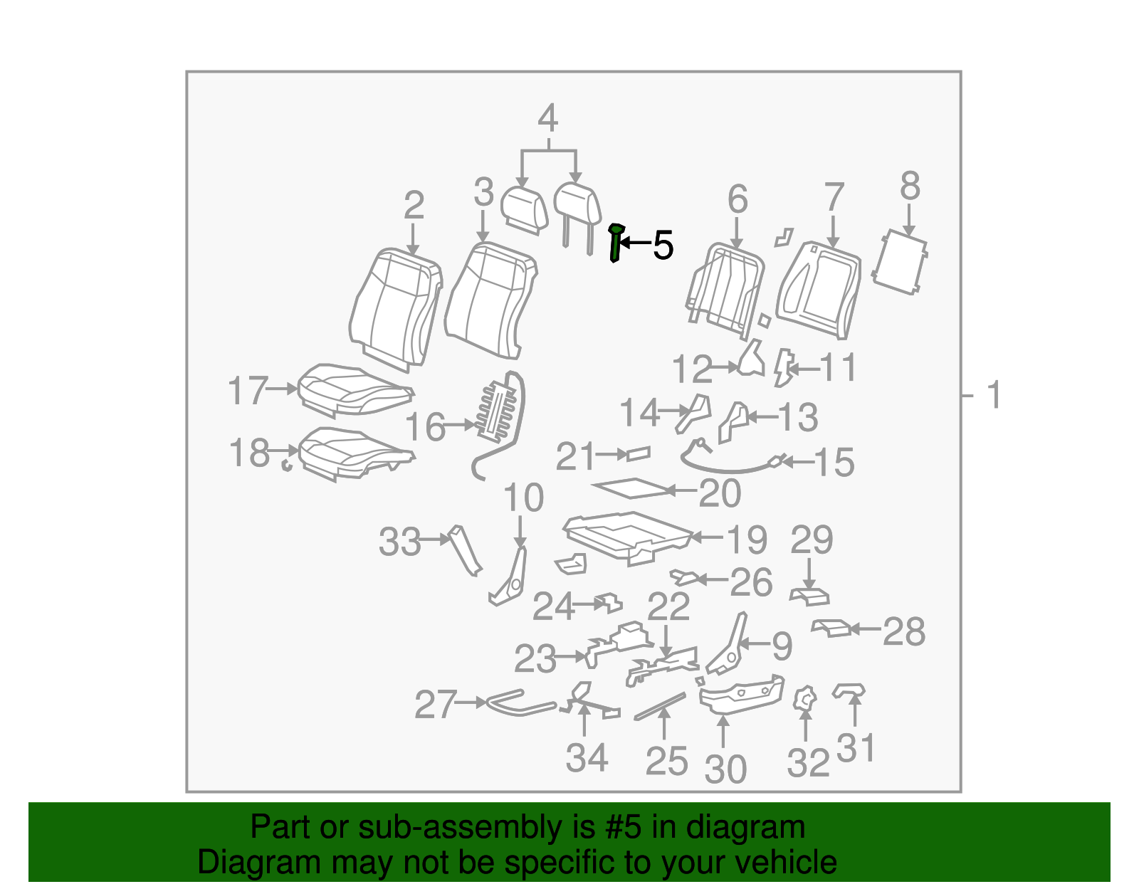 Headrest Guide - GM (10399280)