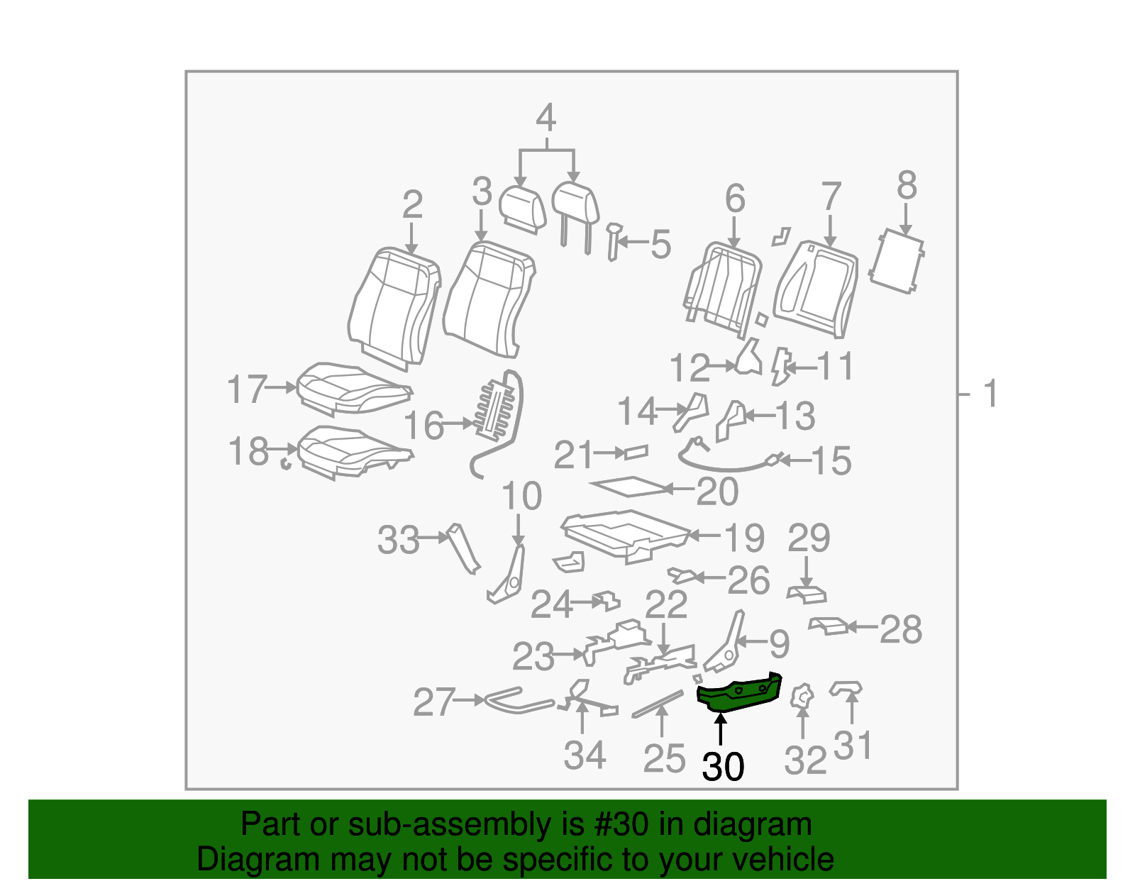 Panel, F/Seat - GM (15252129)