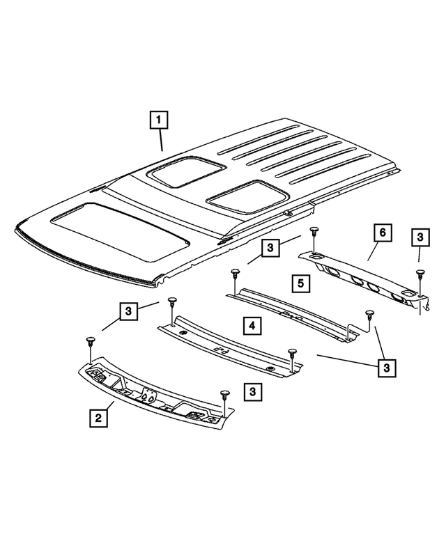 20062010 Jeep Commander Panel Header 55369012AD My Mopar Parts