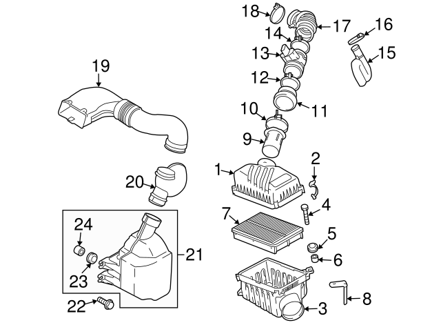 28139-2E100 Car Air Intake Hoses Air Pipe Intake Air Pipe Rubber Air