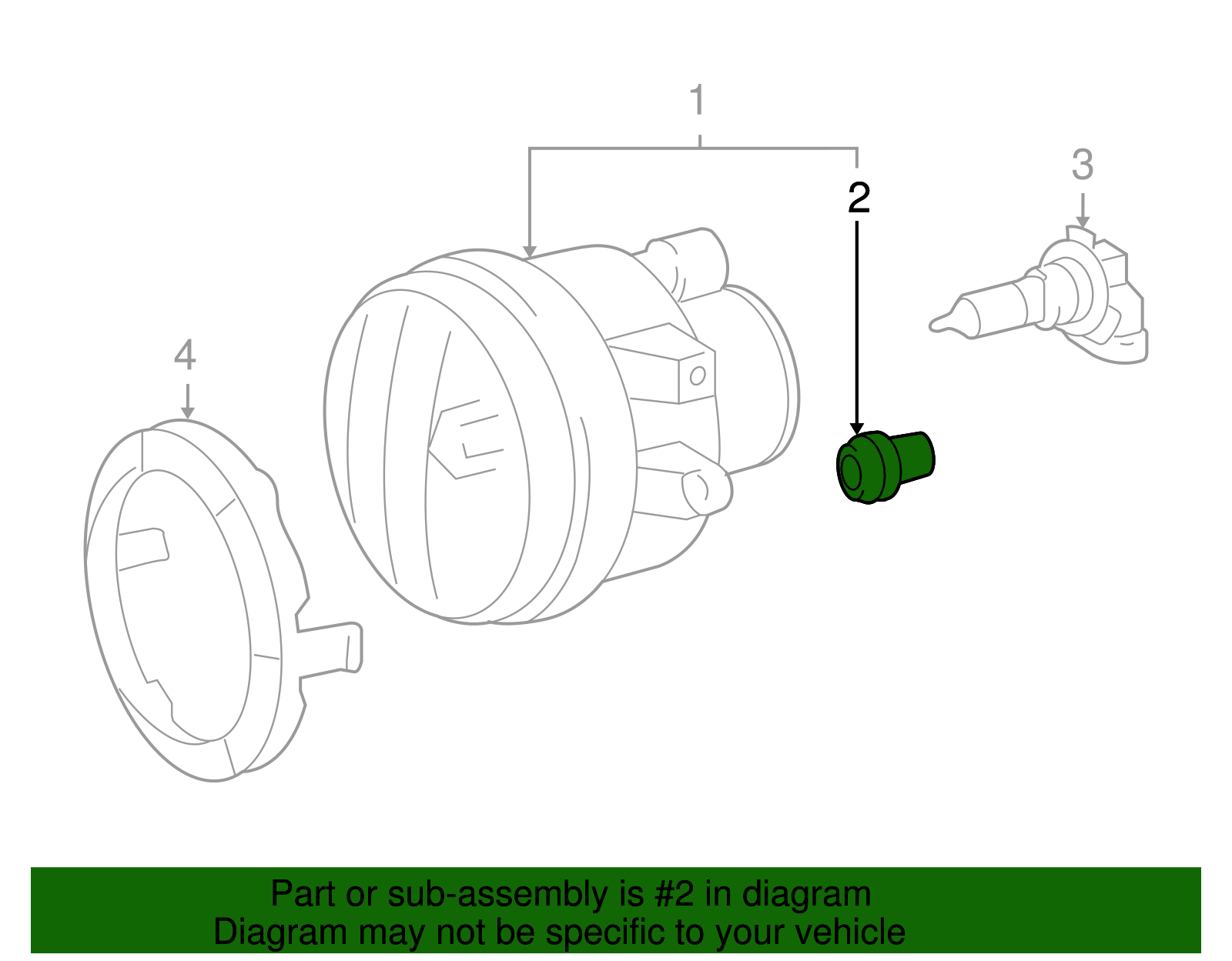 Fog Lamp Assembly Bearing - Toyota (90075-10811)
