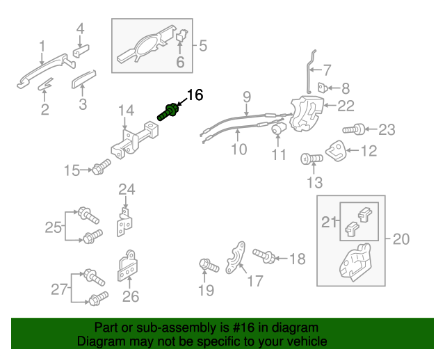 2007 2022 Mitsubishi Door Check Bolt MU000474 Auto Parts