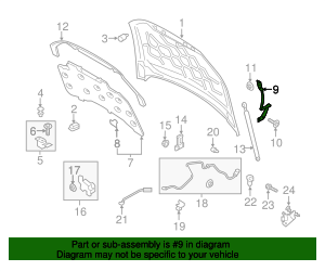 Hood Bumper Stopper & Bracket Right Side For Ford Fusion Lincoln MKZ 2013-2016 E - Foto 2