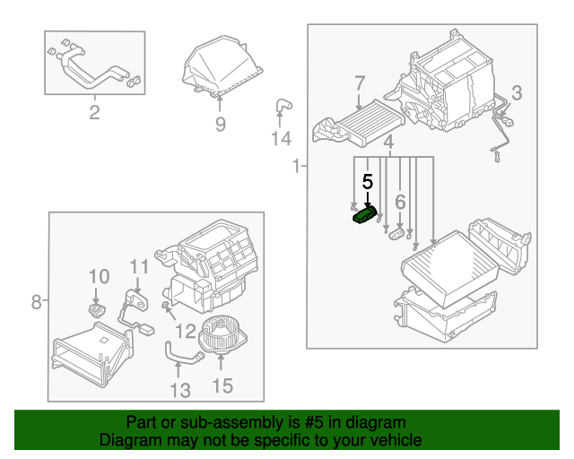 MR568829 Expansion Valve 20022007 Mitsubishi Mitsubishi Direct Parts