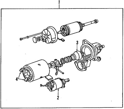 Starter for 1989 Land Rover Range Rover #0