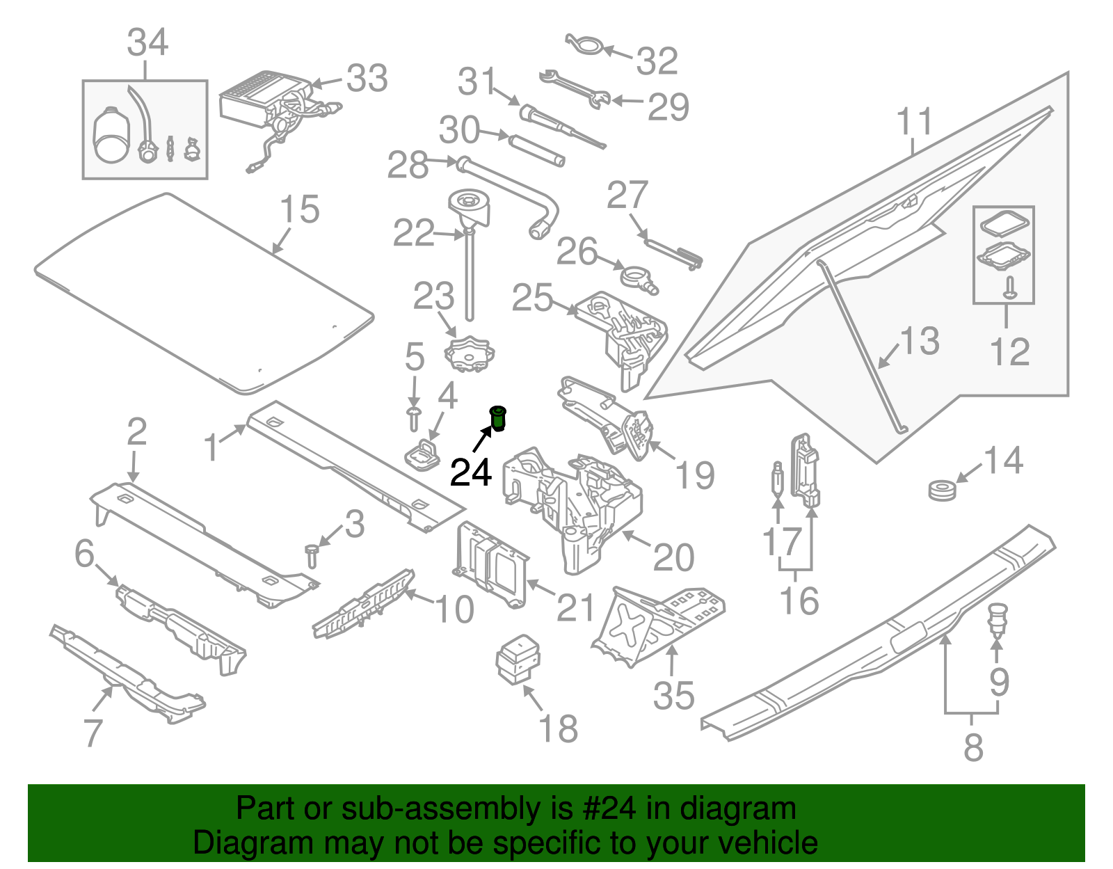 Stabilizer Bar Nut Plate - Volkswagen (N-904-085-04)