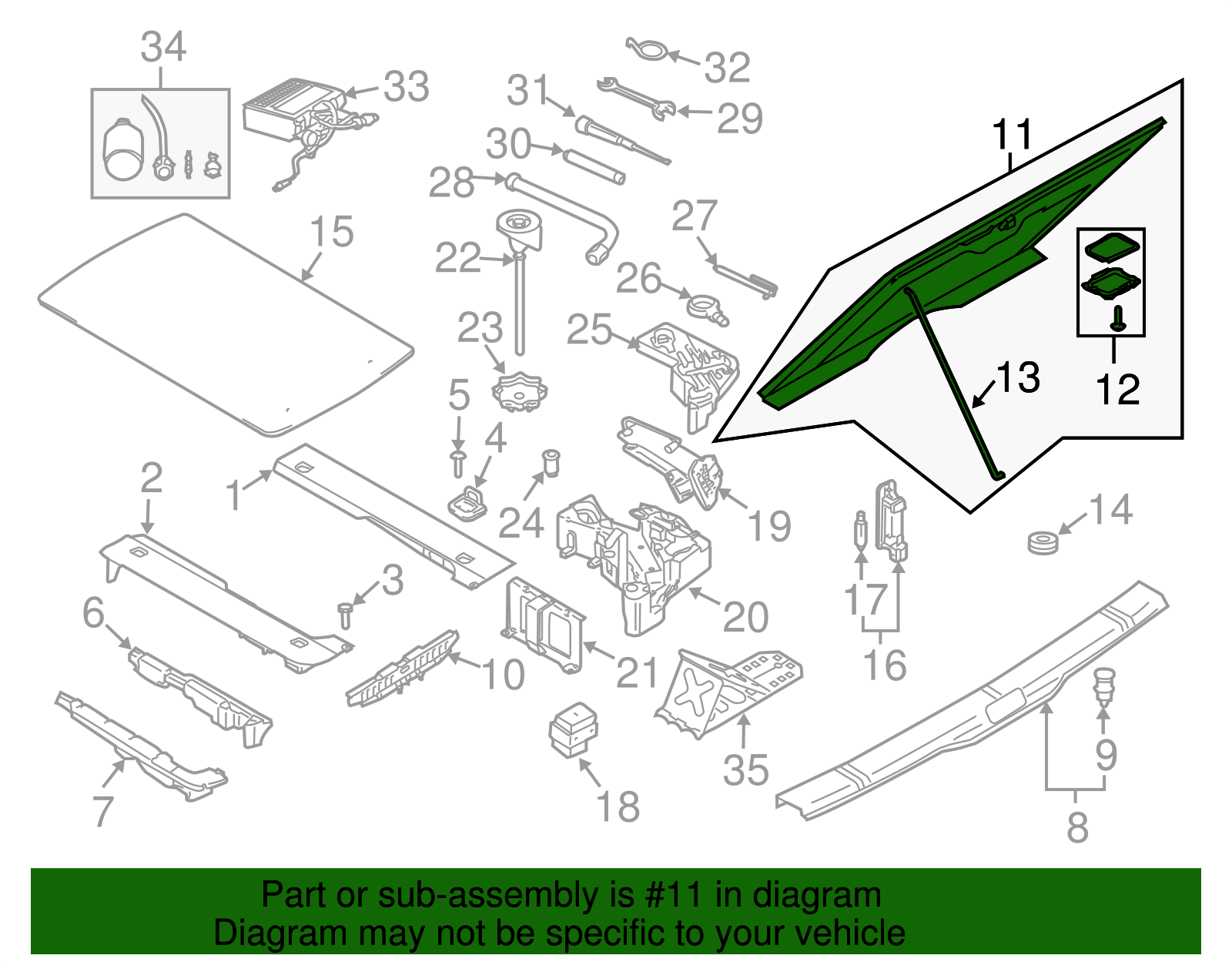 Spare Cover - Volkswagen (7L6-863-546-L-S56)