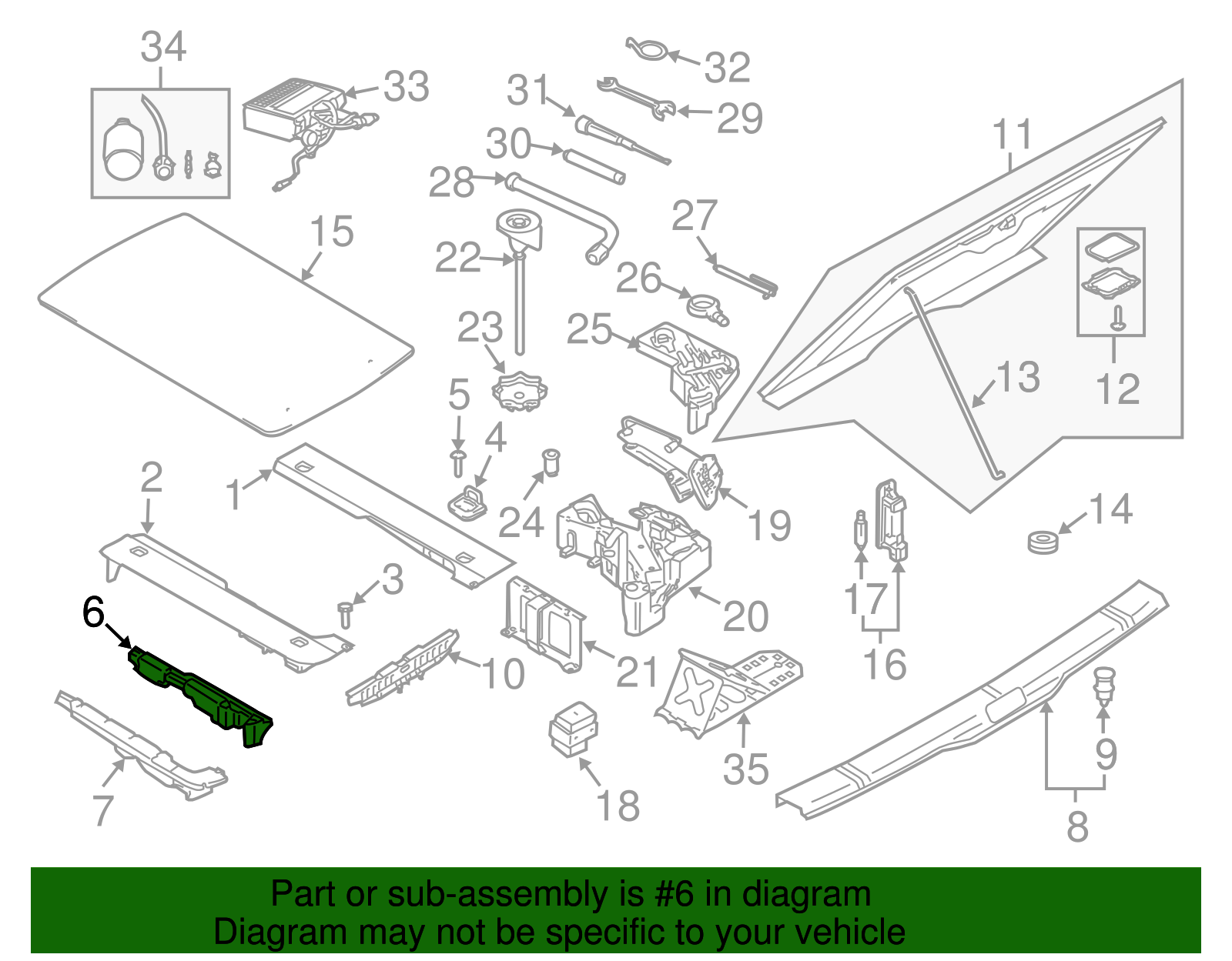 Sound Absorber - Volkswagen (7L0-864-744-A)