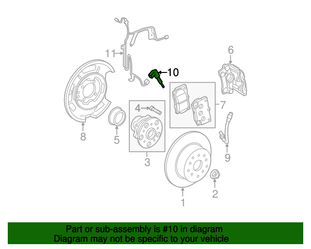 8954530070 Rear Speed Sensor 20062021 Lexus MyLexusParts