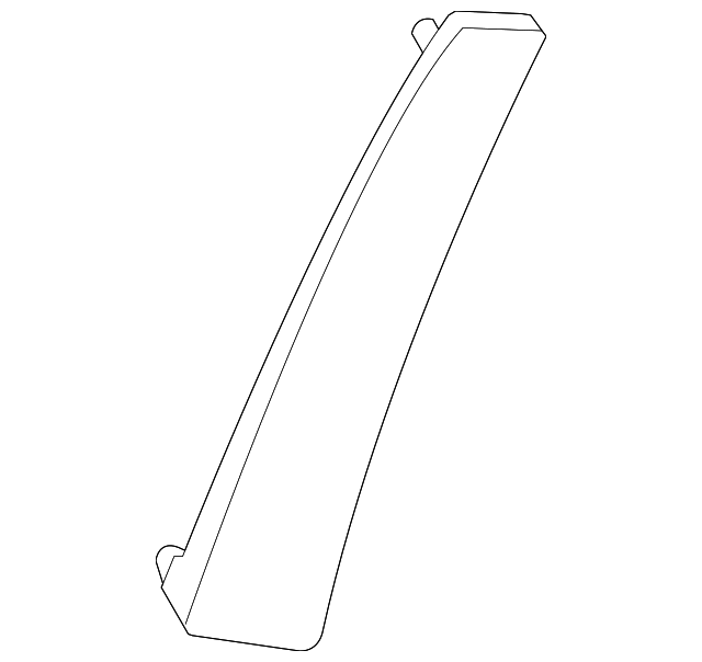 Driver Side Liftgate Window Side Reveal Molding (25796407)