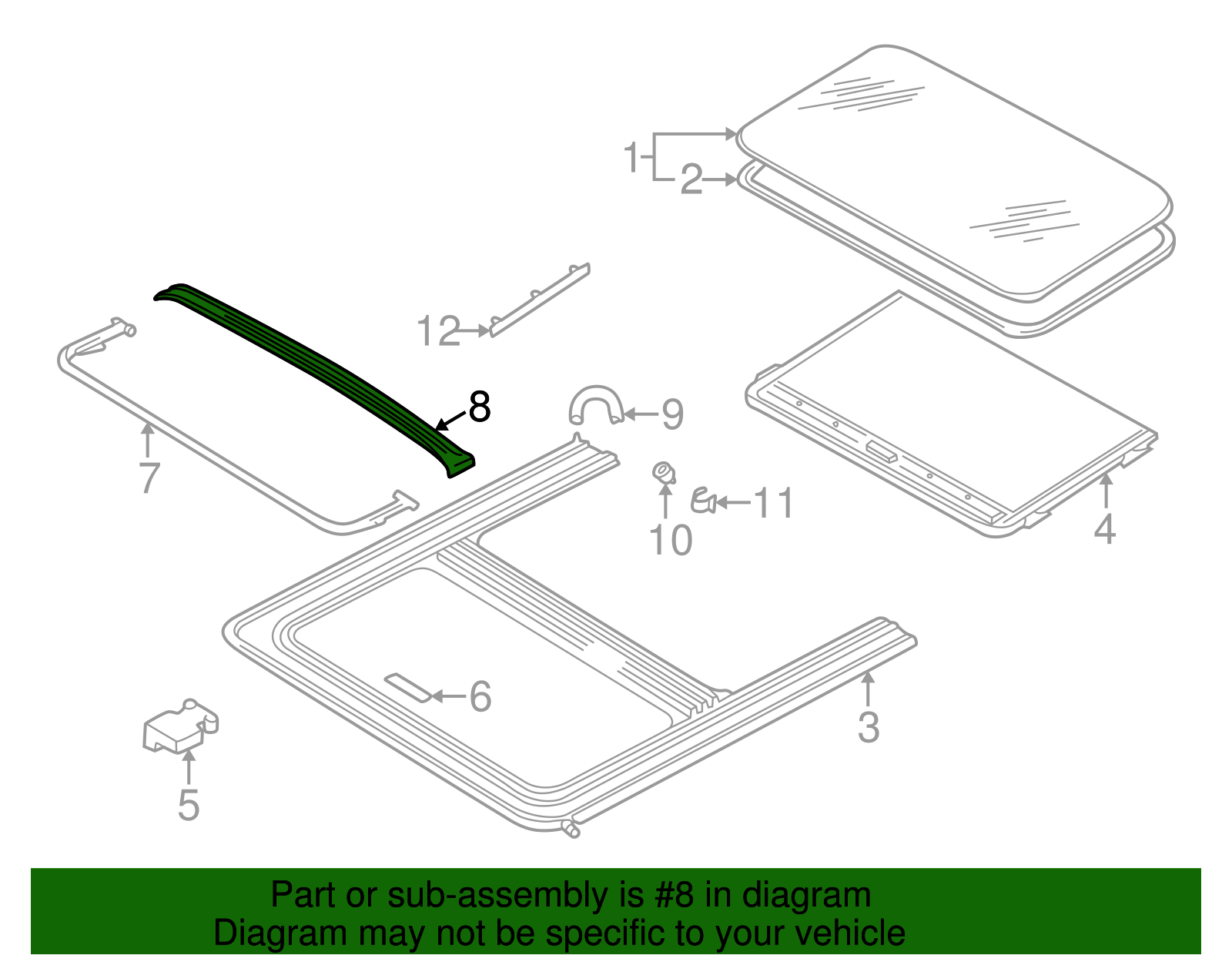 Drip Channel - Volkswagen (8D0-877-633)