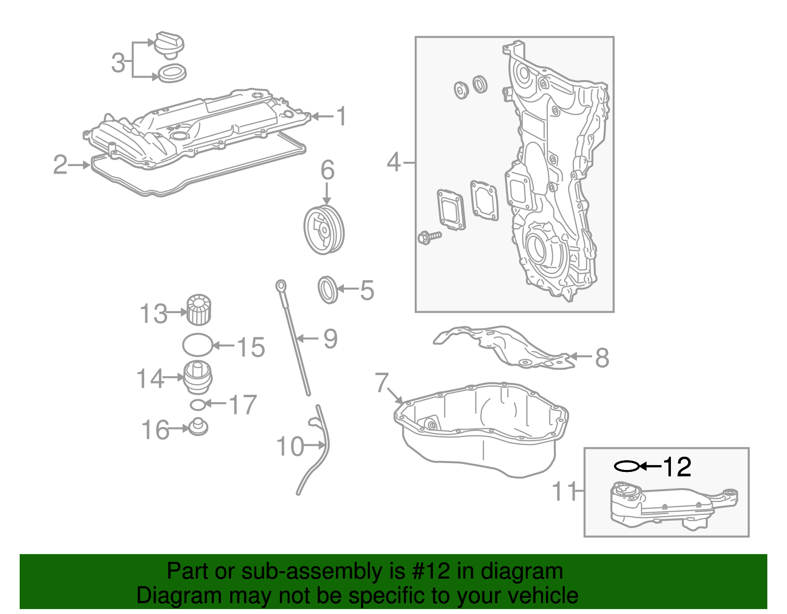 Engine Oil Pump Pickup Tube Gasket - Scion (15147-36010)