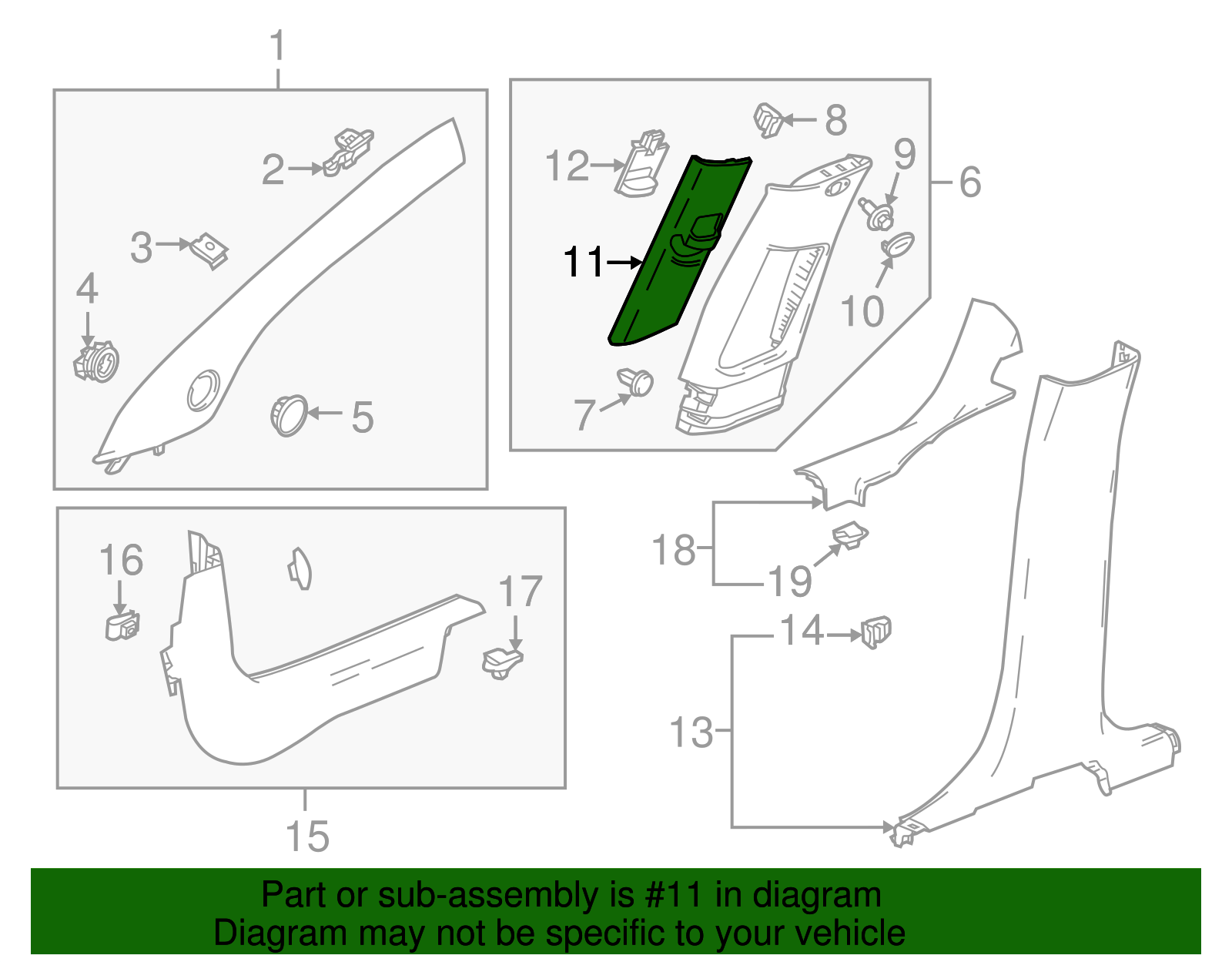 Light Cashmere Driver Seat Belt Guide Adjust Opening Cover - GM (95914634)