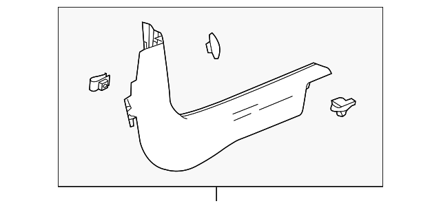 Cocoa Driver Side Front Door Sill Garnish Molding - GM (95405559)