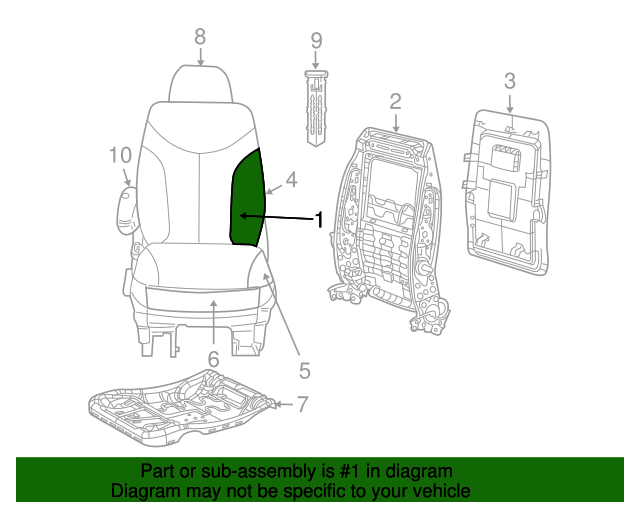 Seat Back Cover 7B0-881-806-A-DK5
