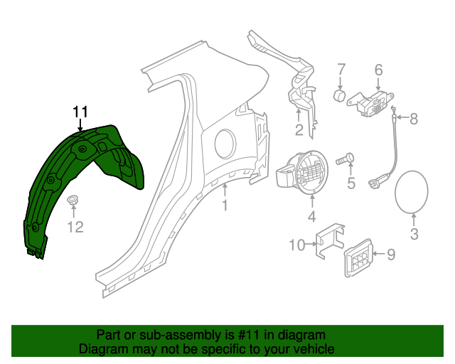 86822D9500 Splash Shield 20202022 Kia Sportage Kia.Parts Store