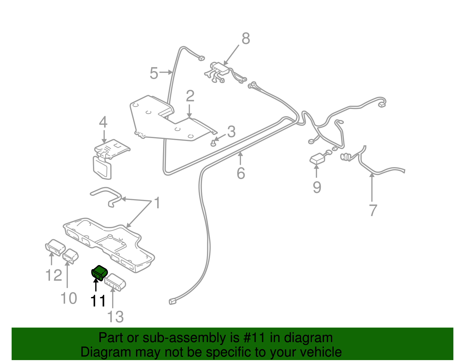 Control Assembly, Headphone Vol - GM (12457593)