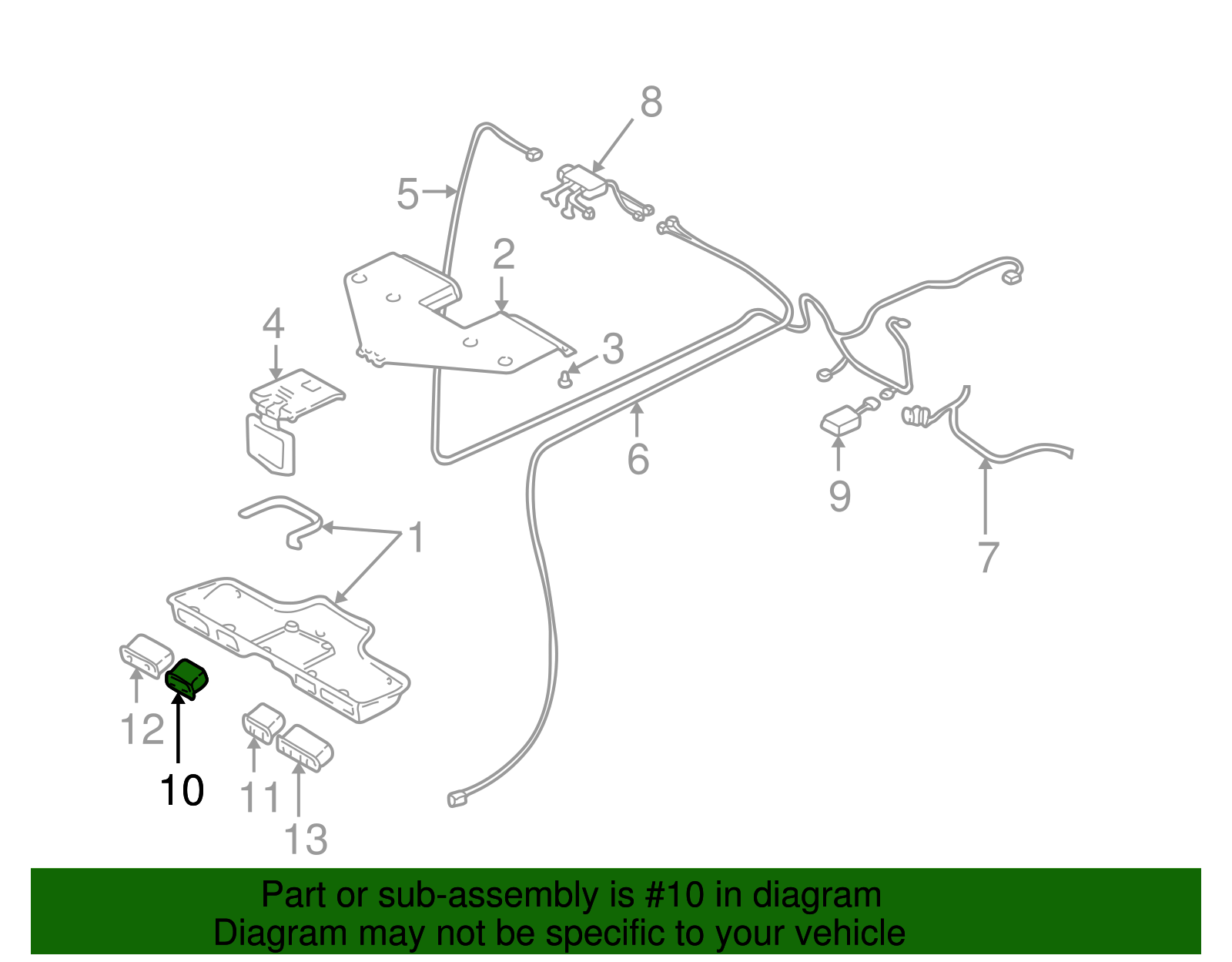 Control Assembly, Auxiliary Audio/Video Input - GM (88897316)