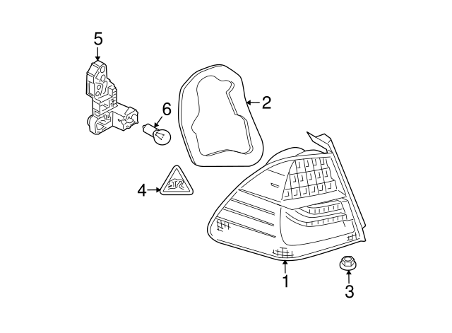 63217242154 - 2009-2012 BMW Tail Lamp Seal (63-21-7-242-154) | BMW of ...