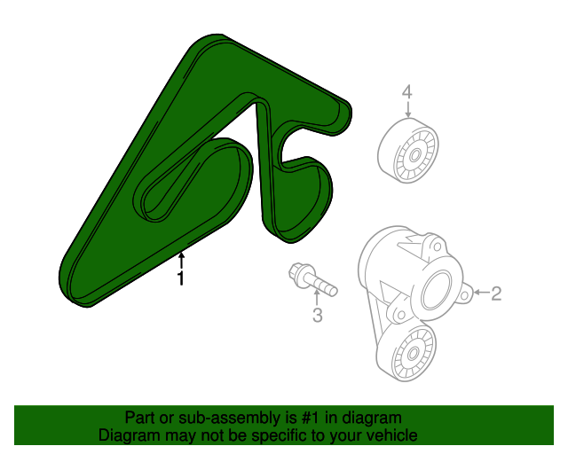 252123F501 Serpentine Belt 20152017 Kia K900 Kia.Parts Store