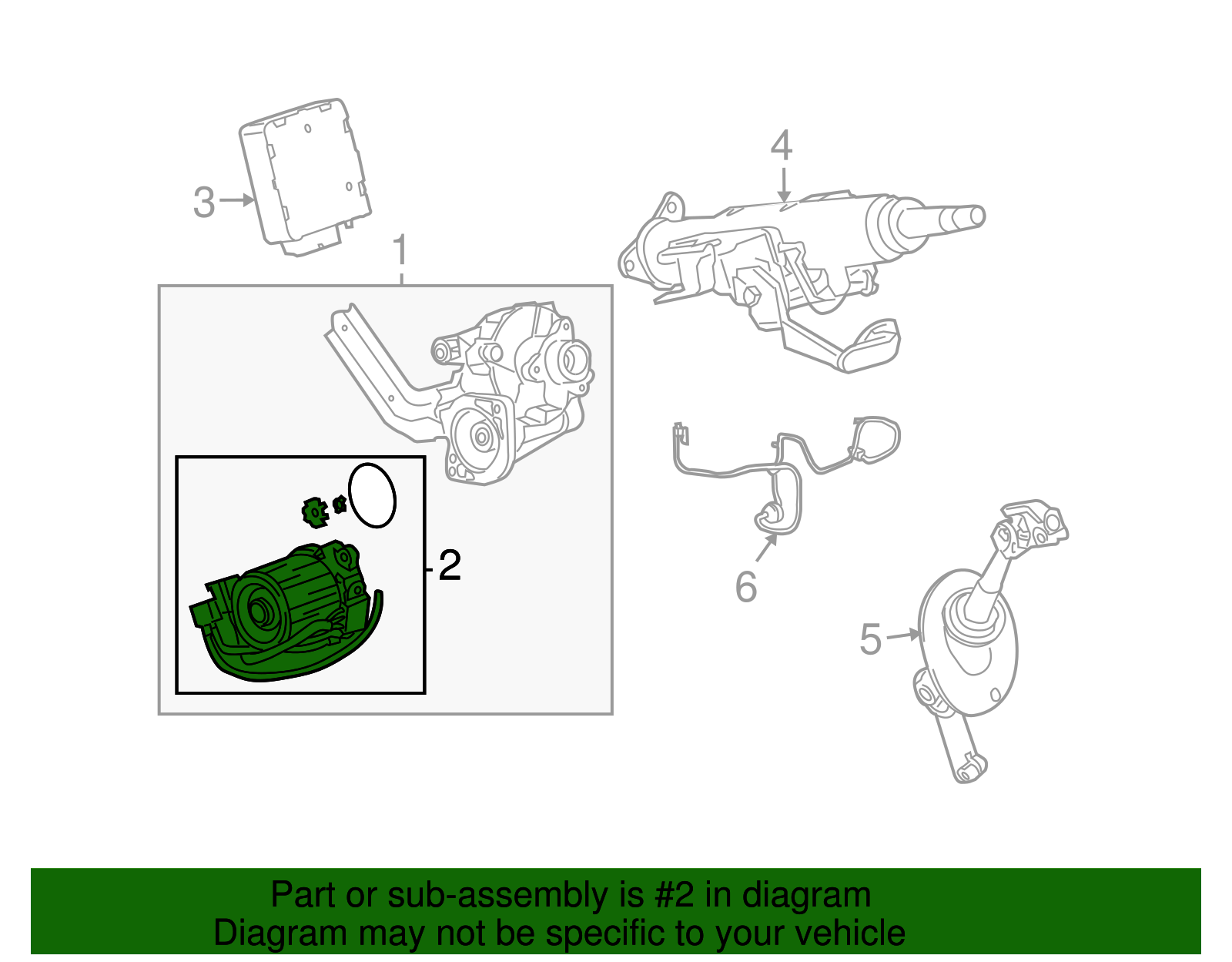 Power Steering Assist Motor - GM (19368293)