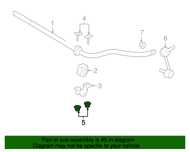 20032024 Ford Suspension Stabilizer Bar Link Nut W520213S440
