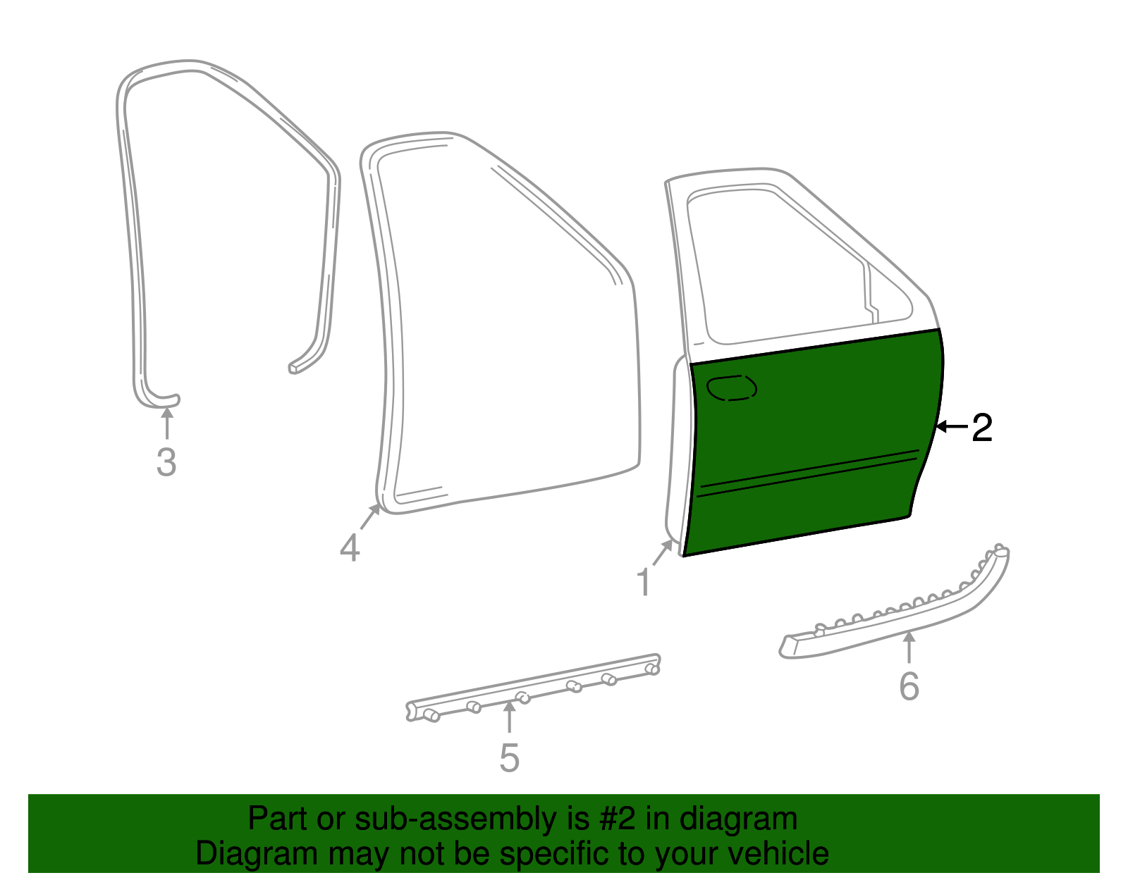 Outer Panel - Ford (YL7Z-7820200-AA)