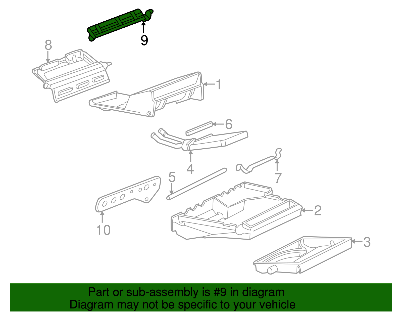Valve Assembly, Floor Air - GM (52481266)