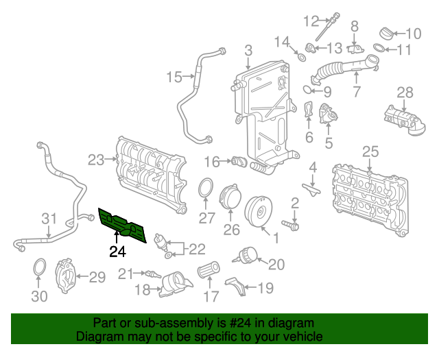 20012005 Porsche 911 Engine Valve Cover Heat Shield 99610442774