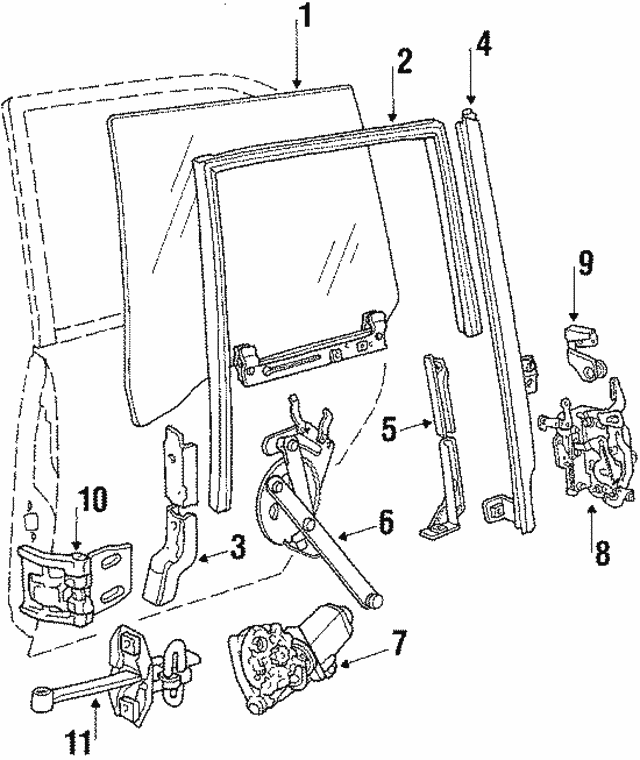 51341809721 - 1984-1988 BMW Glass (51-34-1-809-721) | BMW of South 
