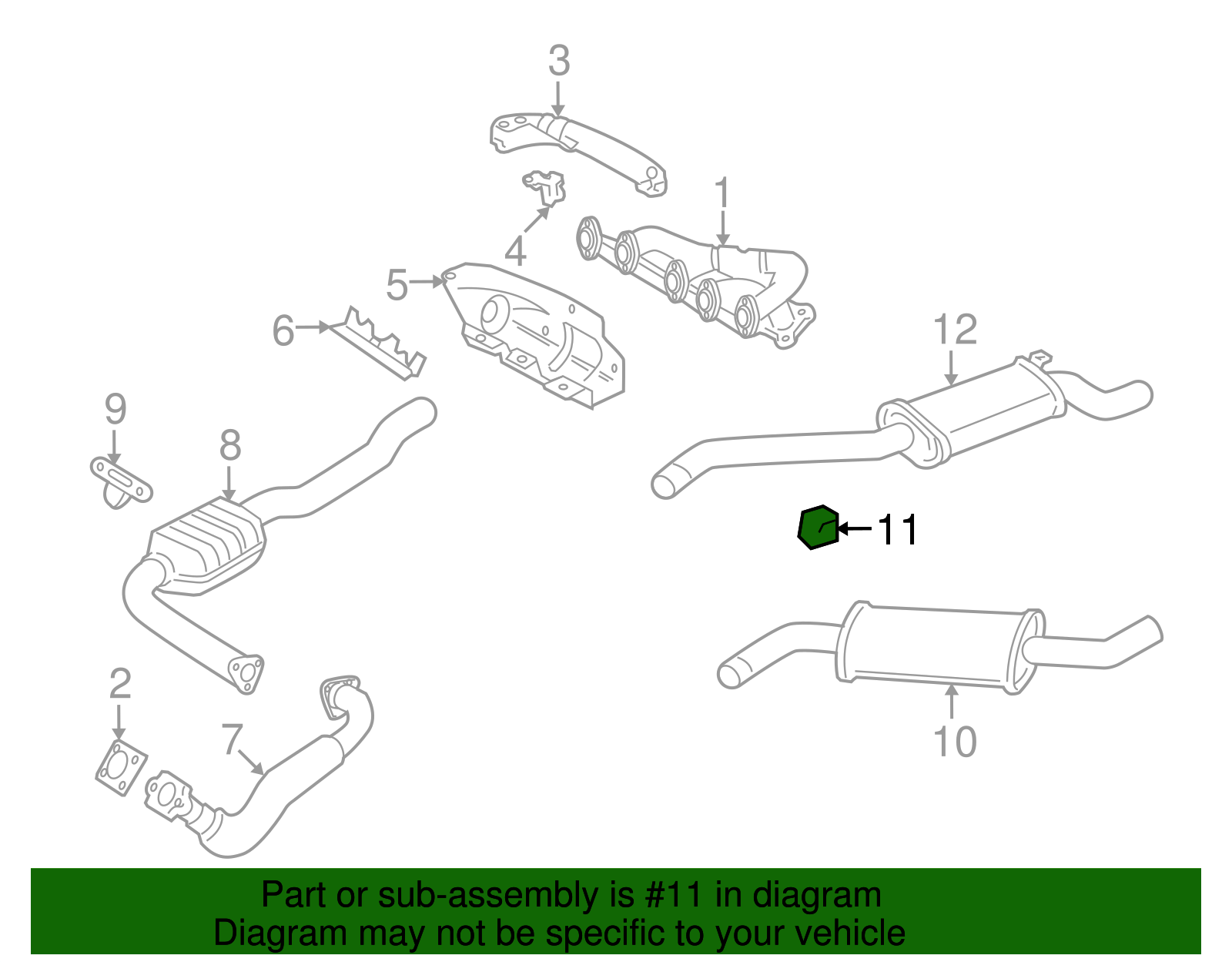 Muffler Hanger - Volkswagen (8A0-253-147-A)