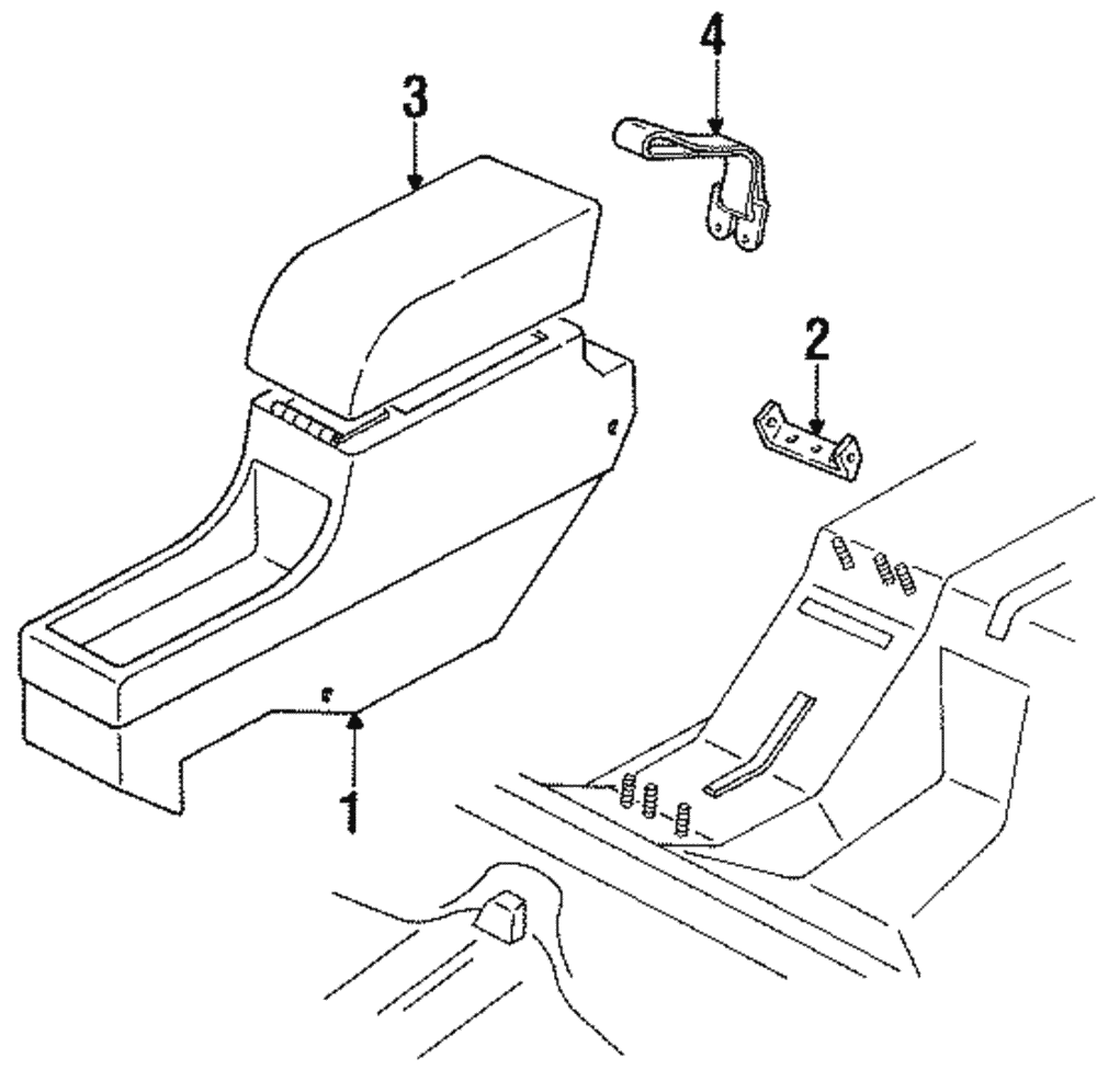 Pullstrap Assembly-Rear Floor Console  *Graphite - GM (12396738)