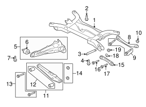 2003-2017 Mitsubishi Lower Control Arm Bushing MN100110 ...