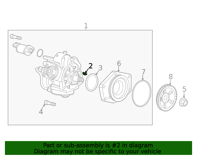 20202023 GM Fuel Injection Pump Drive Gear Key 12657871 Auto Parts
