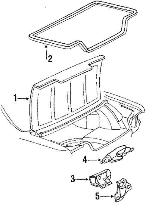 Trunk for 1990 Pontiac Grand Prix #0