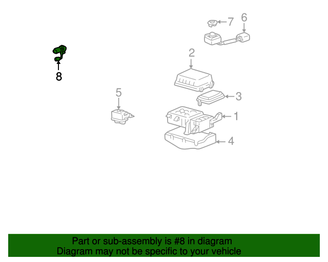 19982002 Lexus Fuel Injection Idle Air Control Valve 8967247010 The