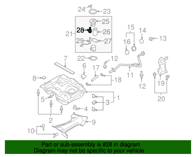 20112015 Mazda CX9 Fuel Pressure Regulator CA4113280