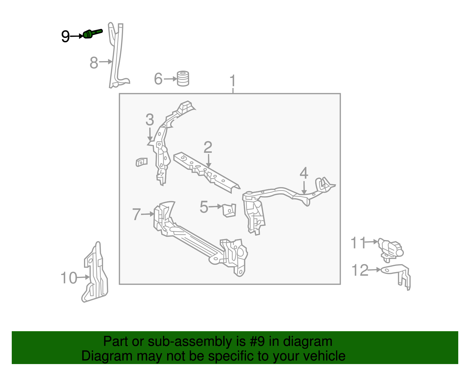 Lock Support Bolt - Toyota (90119-06801)