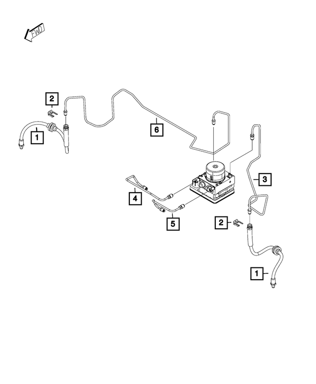 20222023 Mopar Brake Hose 68582082AA Mopar Estores