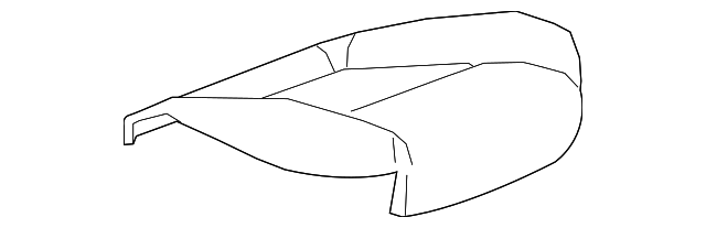 Jet Black Passenger Seat Cushion Cover - GM (84107562)
