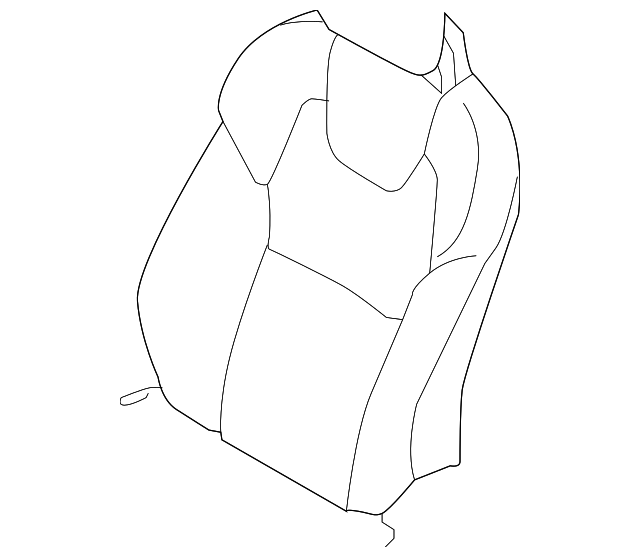 Genuine Seat Back Cover for 20172022 Volvo XC90 Part 32248828