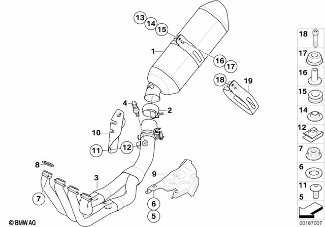 18227680951 - Heat Shield, Oil Pan 2008-2016 BMW-Motorrad | BMW Motorrad USA