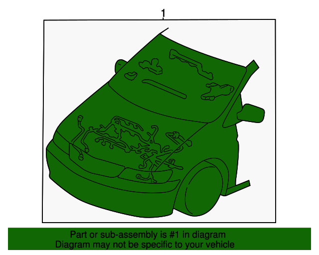32110RYPA50 Wire Harness Engine 20062008 Honda Pilot Honda Factory Parts