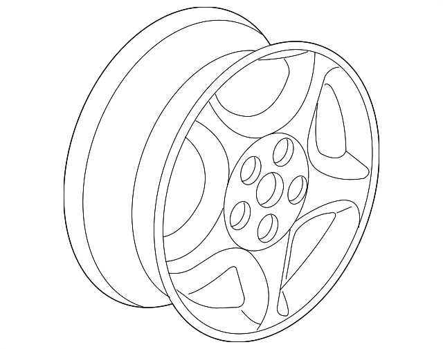 Black 17x6.5 Wheel - GM (9595657)