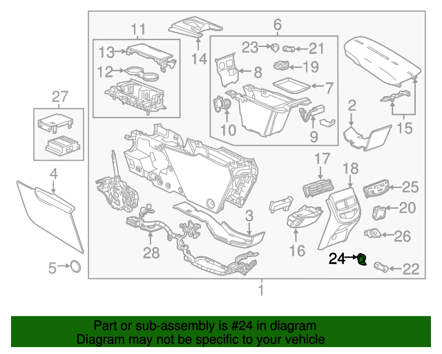 20132020 GM 12 Volt Accessory Power Outlet Housing 13504353 QuirkParts