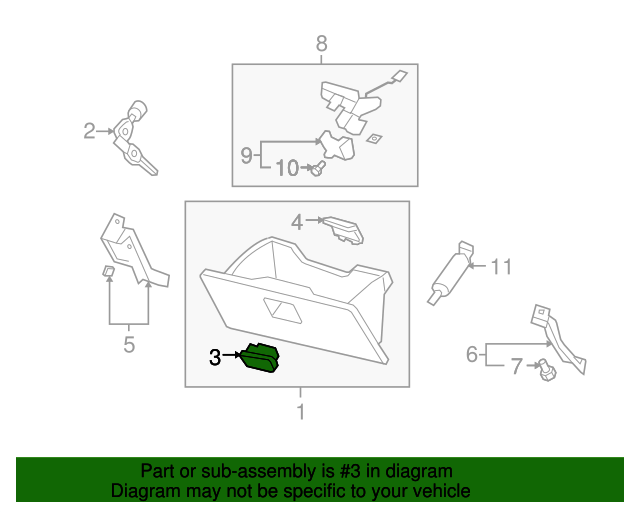 HONDA CRV CR-V 97-06 ELEMENT 03-07 ACURA RSX 02-06 GLOVE BOX LATCH NO KEY BLACK HONDA CRV CR-V 97-06 ELEMENT 03-07 ACURA RSX 02-06 GLOVE BOX LATCH NO KEY BLACK