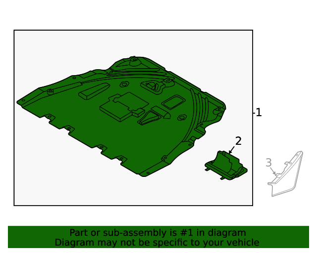 Genuine OEM Ford Part Lower Shield LX6Z6775L Genuine OEM Ford