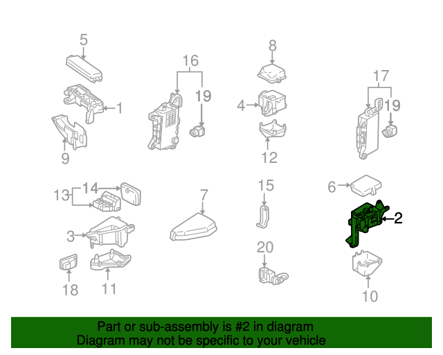 2001-2006 Lexus LS430 Fuse Box 82741-50020 | OEM Parts Online