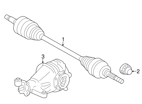 Axle & Differential for 2021 Lexus IS350 OEM Vehicle Parts